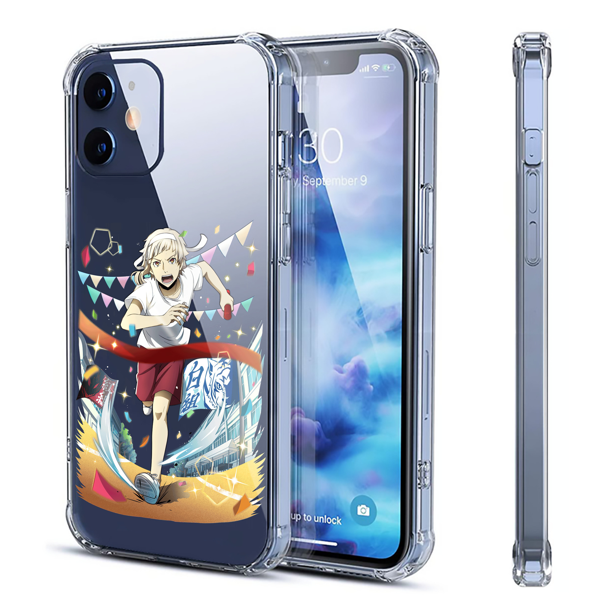 （画像用） 文豪ストレイドッグス Bungo Stray Dogs 【iPhone 12シリーズ対応】透明スマホケース（クリアソフトケース）